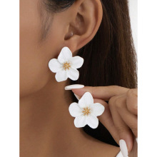 C 66946 Small flower alloy earrings ŷ��С����Ͻ����