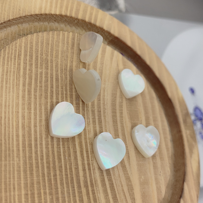 5g Weight DIY Jewelry Accessories Classification 1 Piece Quantity Shell Material Heart Shape Pattern Simple Style, Commute Style 1 Piece Shell Heart Shape 3