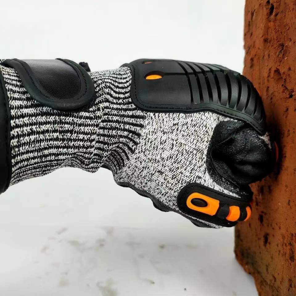 工厂直销 机械防割耐磨防震防撞手套防扎防刺石油采矿打钻劳保防