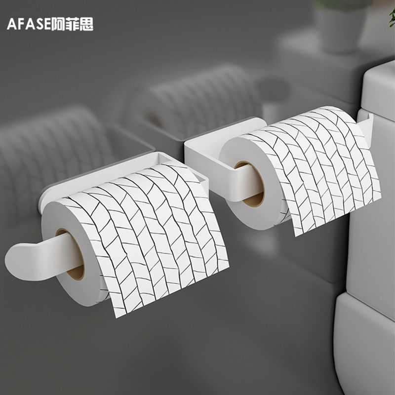 纸巾架浴室铝置物架卷纸架收纳架壁挂毛巾架卫生间创意手厕纸挂架|ms