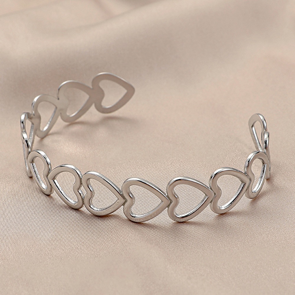 12g Weight Bangle Classification 1 Piece Quantity Daily Occasion Stainless Steel Material Geometric, Eye Pattern Unisex Gender Plating Design Simple Style Style Geometric Eye Stainless Steel Simple Style Bangle 52