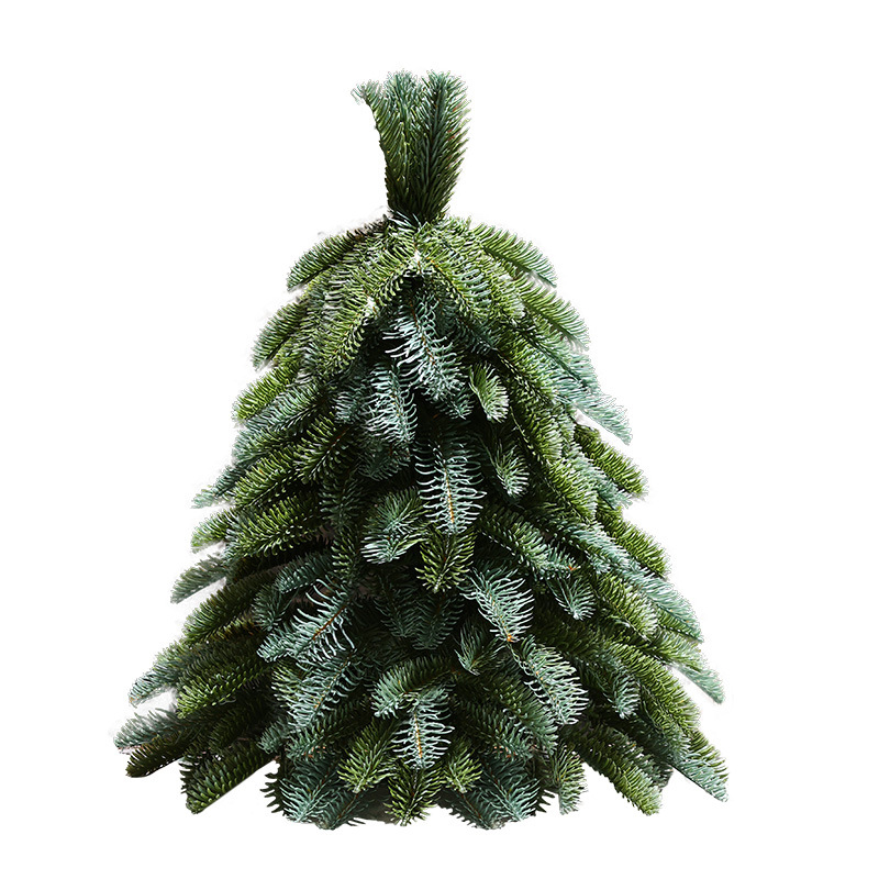 árbol de navidad mini árbol de navidad puro PE imitación de árbol de pino de alto nivel decoración de mesa de hotel