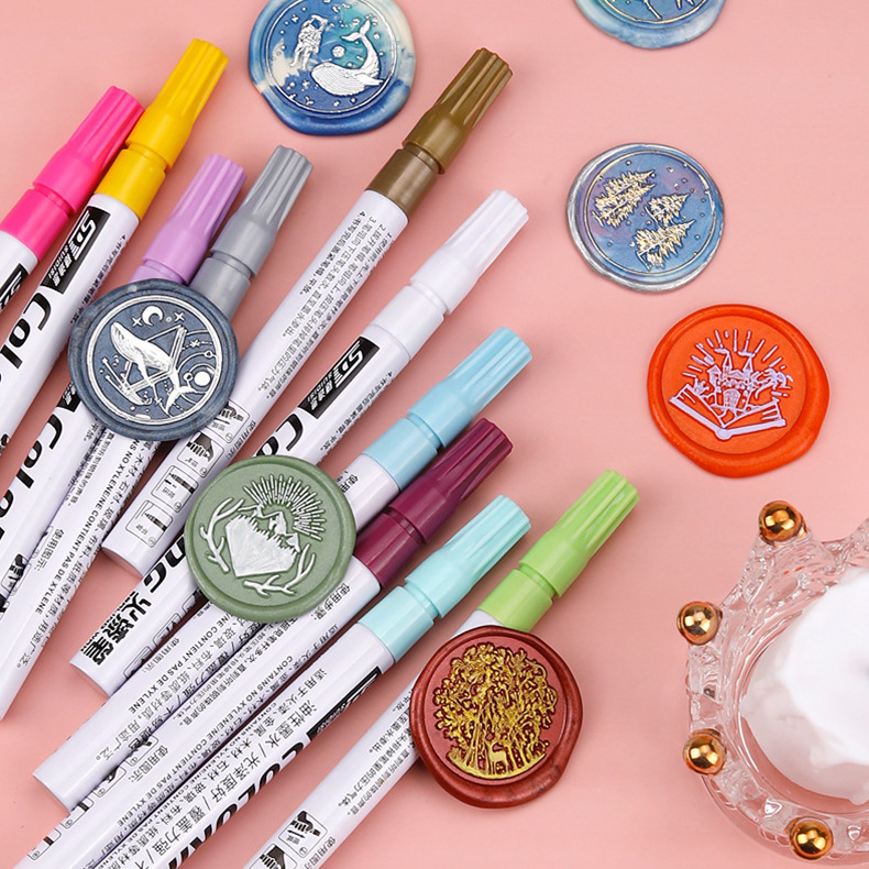 Paint Pen Color Pen Paint Pen Gold Signature Pen Hand-painted Highlight Painting Gold Pen Paint Seal Coloring Pen