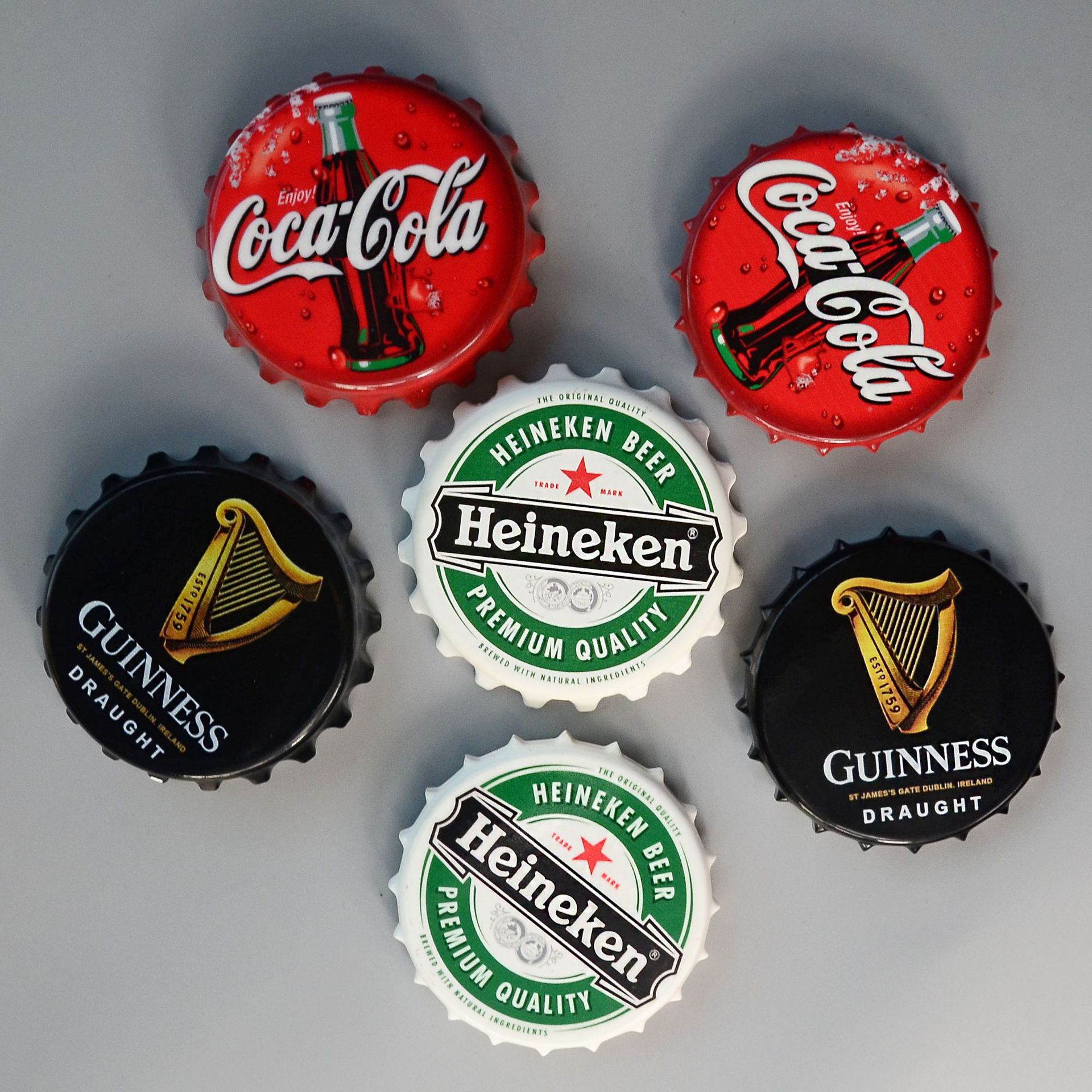 Refrigerator Magnet Creative Simulation Beer Bottle Cap Magnet Cute Decoration Bottle Opener Function Coke DIYNational