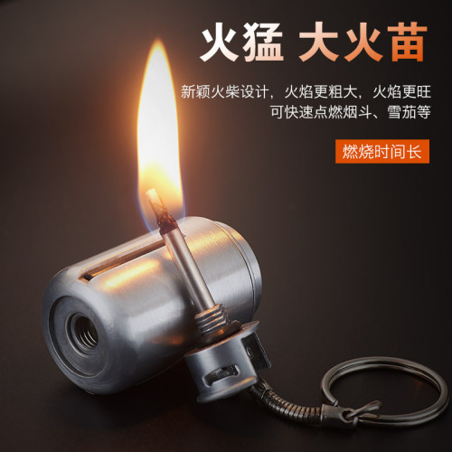 Gas can kerosene lighter fire extinguisher creative mini 10000 strike anywhere fire starters hanging accessories outdoor firestarting camping waterproof