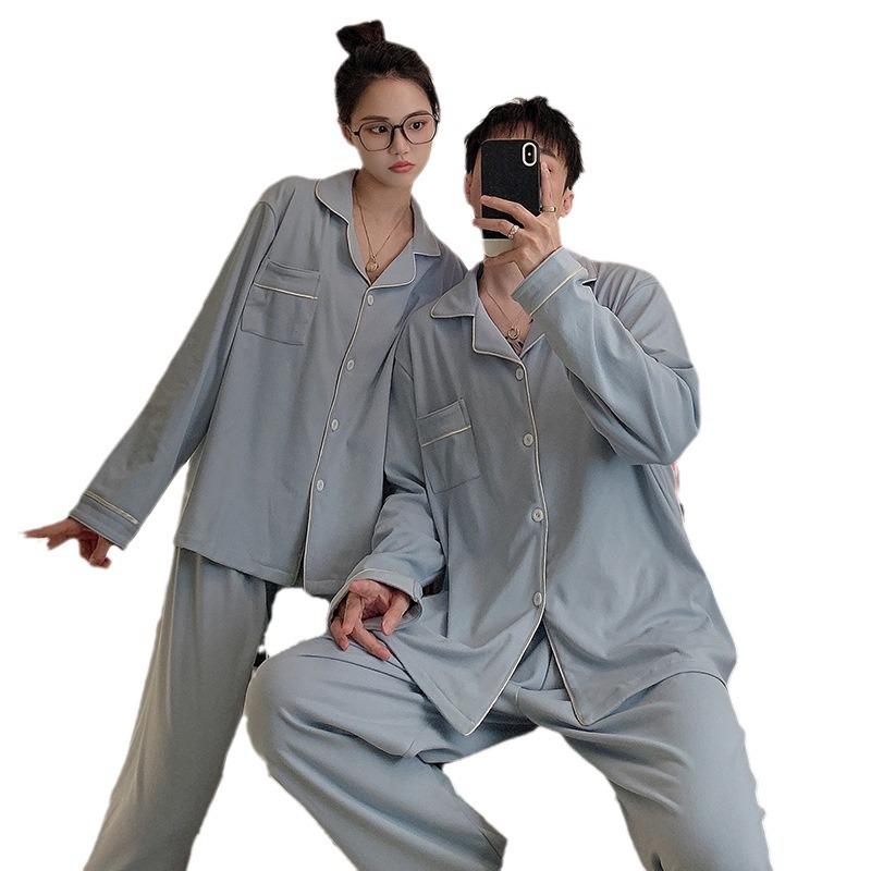 De terciopelo pareja pijamas para mujeres otoño e invierno nuevo engrosado simple alto sentido invierno mar isla terciopelo fino terciopelo ropa para el hogar para los hombres