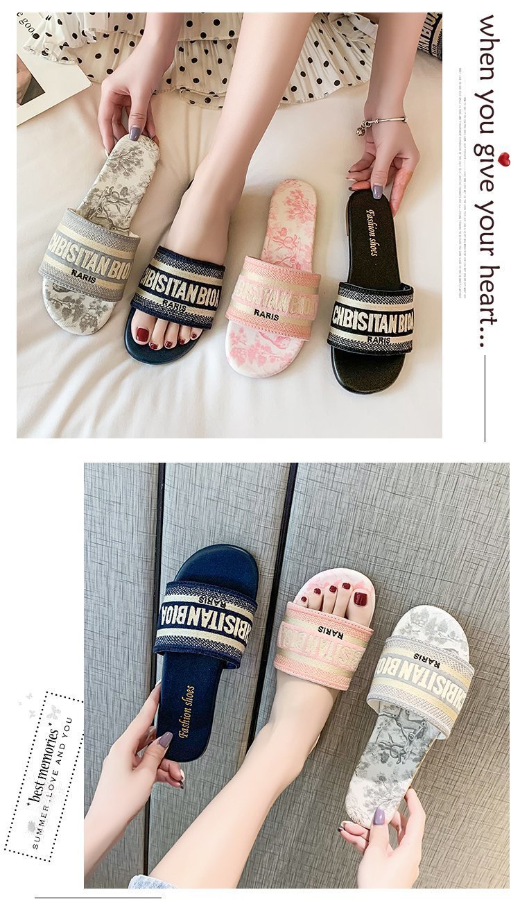 Internet Berühmte Hausschuhe Damen Sommer, Super Hot Im Jahr 2024, Neue Mode Für Den Außenbereich, Ins Trendy Beach Anti Slip One_voghion.com