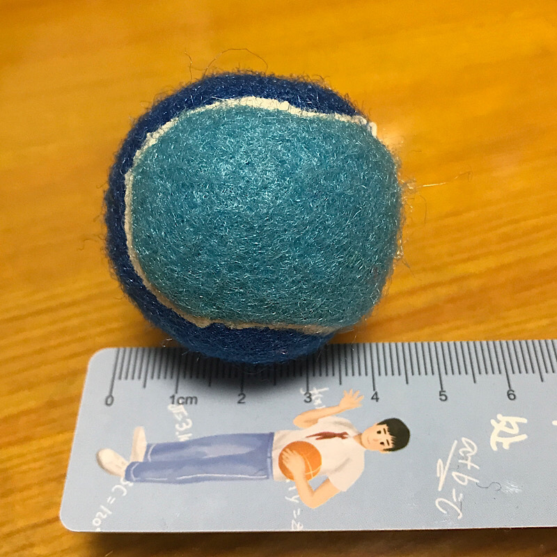 4CM 파란색과 파란색 테니스 공 싱글