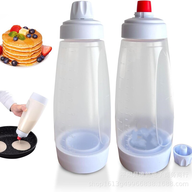 Whiskware Hand-Cranked Batter Mixing Bottle Batter Dispenser Cream Mixing Dispenser Waffle Mixing Bottle Whiskware Hand-Cranked Batter Mixing Bottle Batter Dispenser Cream Mixing Dispenser Waffle Mixing Bottle