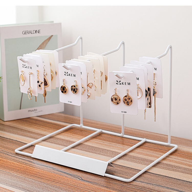 Creative Earring Shelf Display Stand Jewelry Hair Hoop Keychain Ornaments Bracelets Trinkets Earrings Stall