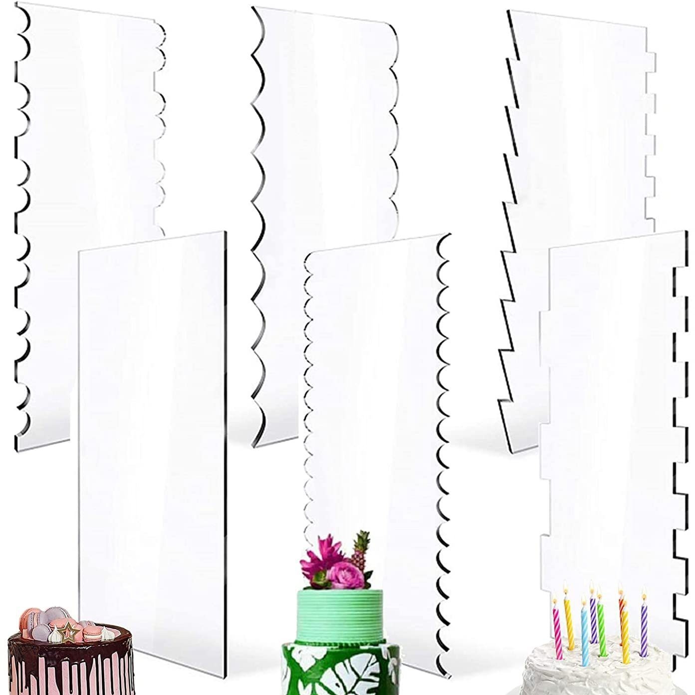 亚克力蛋糕刮板甜点烘焙刮板亚克力甜点刮板透明亚克力甜品造型