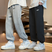 童裤批发男童裤子中大童秋季新款长裤男童运动针织运动裤跨境专供