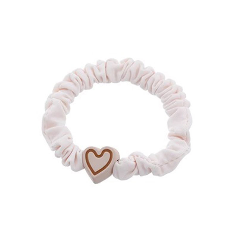 Niños de color café leche de banda de goma de alta elasticidad anillo para el cabello de niñas de cabello de cola de caballo alta no daña el cabello corda de cabello duradera