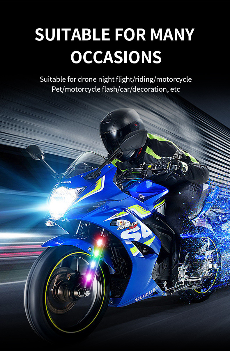 M6S large-capacity car, motorcycle, electric vehicle, aircraft light, modified drone flash light, outdoor warning light