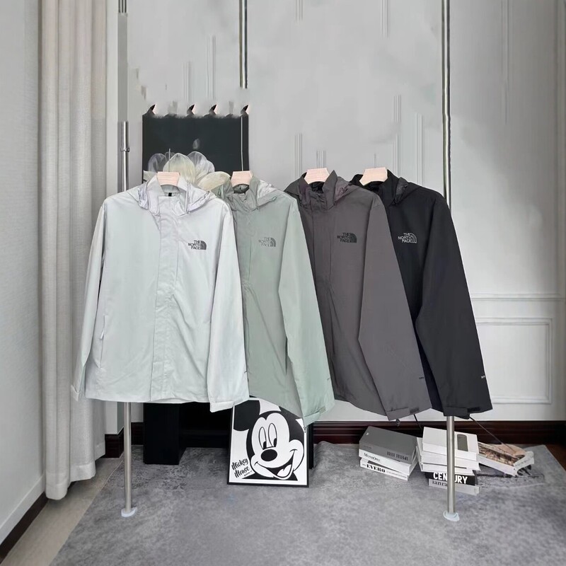 Cross-Border Wholesale Spring and Autumn Tnf Men's and Women's Outdoor Hooded Jackets North Face Jackets Embroidered Logo Waterproof Cross-Border Wholesale Spring and Autumn Tnf Men's and Women's Outdoor Hooded Jackets North Face Jackets Embroidered Logo Waterproof