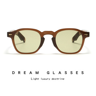 Glasses, retro trend fashionable sunglasses, Korean style, high-quality style, UV protection