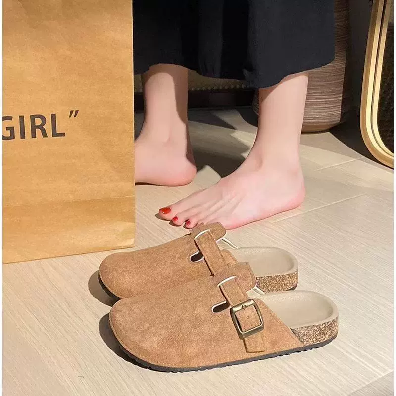 Женская обувь Birkenstock, повседневные плоские слипоны-мюли, закрытый носок, противоскользящие, 36–40