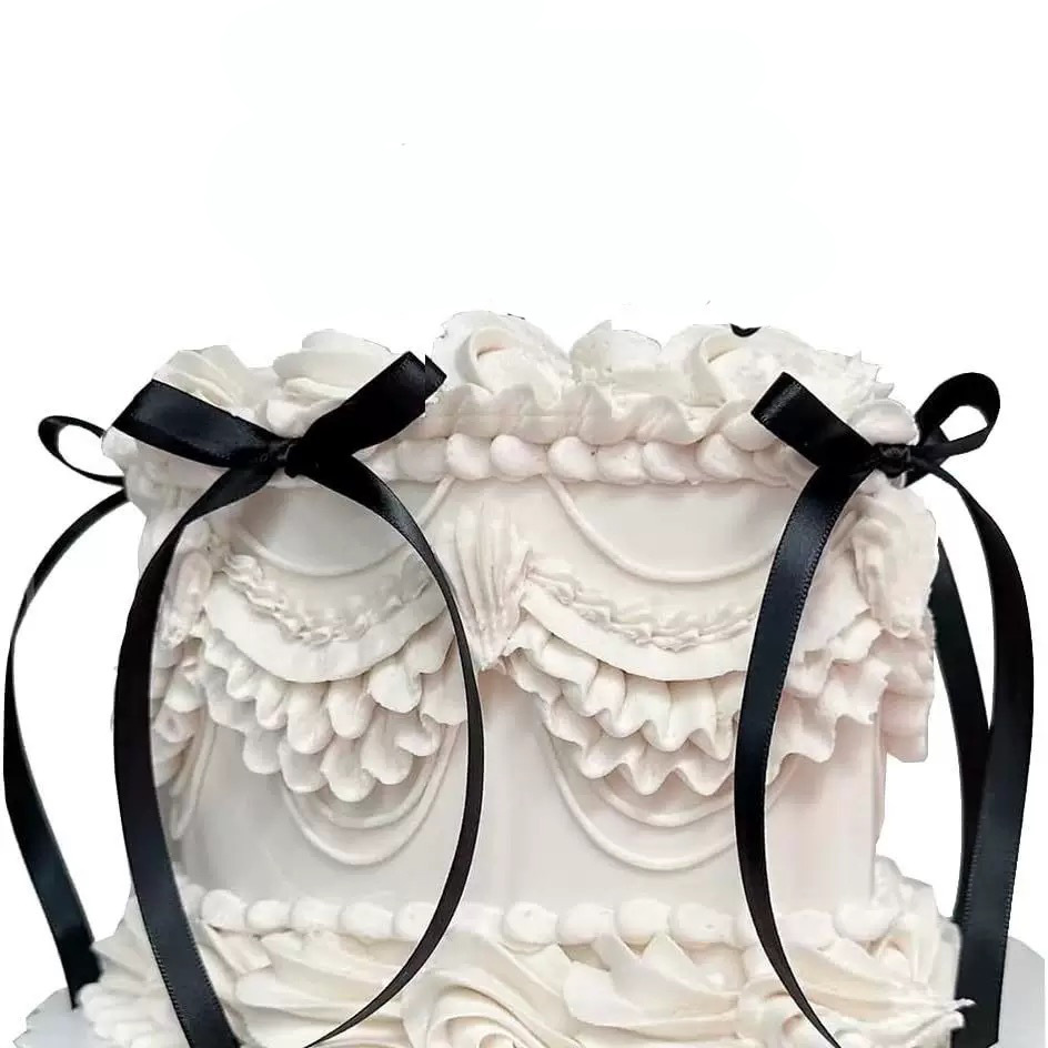 Spot al por mayor de 1CM cola larga nudo en forma de T nudo nudo nudo nudo de atar pastel complemento postre horneado decoración serpentina fiesta