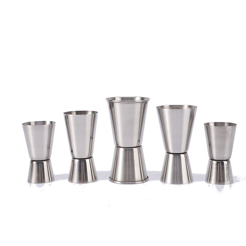 Bar Soul Stainless Steel Wine Measurer Mixing Cup Ounce Cup Cocktail Measuring Cup with Scale Mixing Set