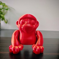 クロスボーダー3Dプリント子犬小鳥小猿一体成型関節可動創意模型玩具置物フィギュア