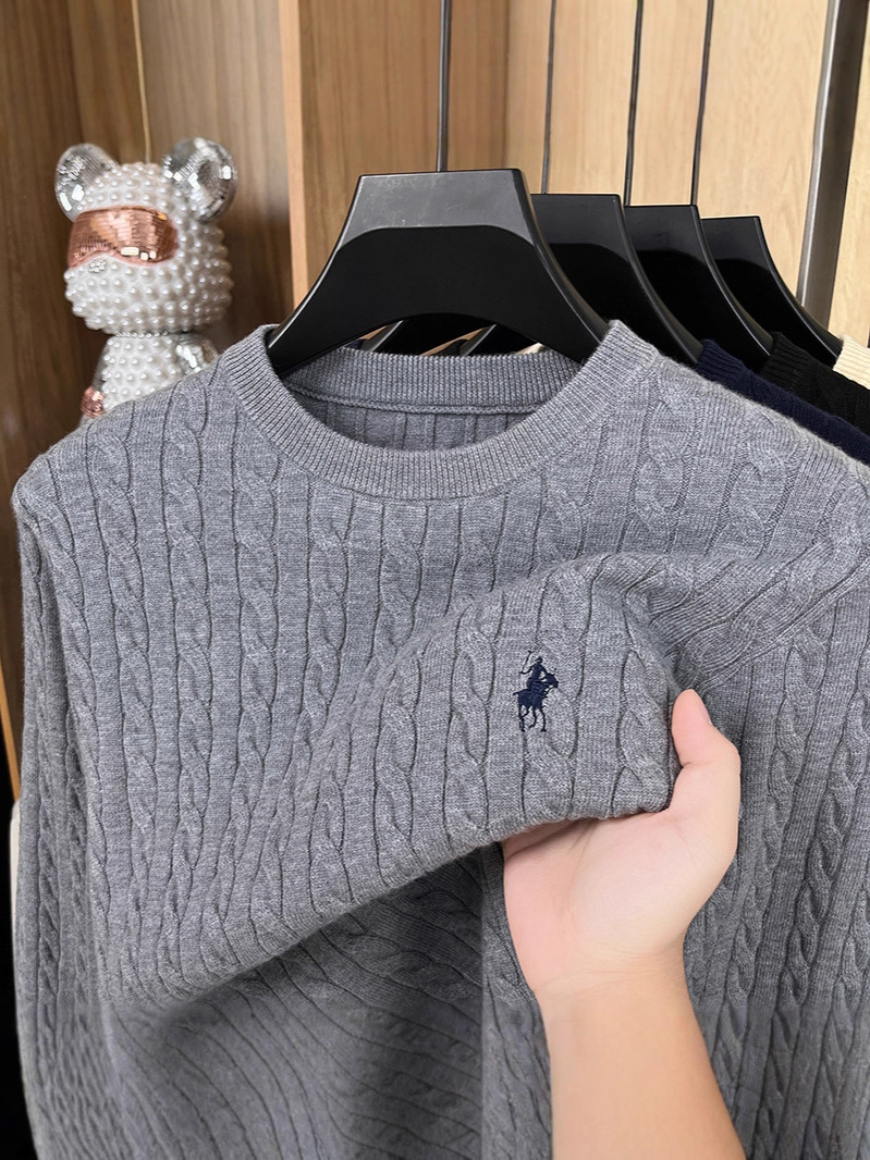 Men's winter knitted sweater
