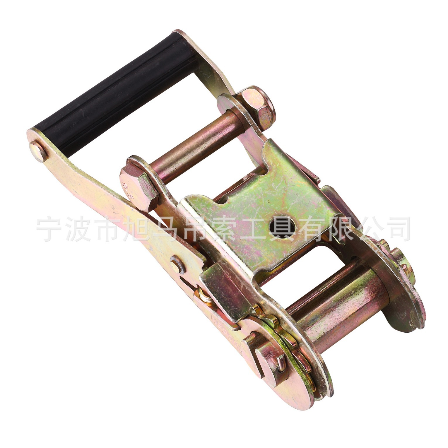 38MM棘轮欧标美标货物织带拉紧器镀锌彩锌电泳包胶手柄铁柄铝柄