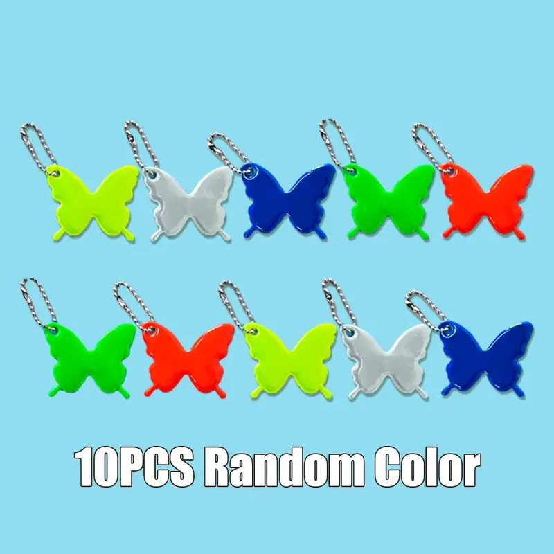 Butterfly Reflective Pendant Keychain Pendant Backpack Pendant Glows at Night Cross-Border Hot Sale Can Be Shipped on Behalf of Insect Warning Butterfly Reflective Pendant Keychain Pendant Backpack Pendant Glows at Night Cross-Border Hot Sale Can Be Shipped on Behalf of Insect Warning