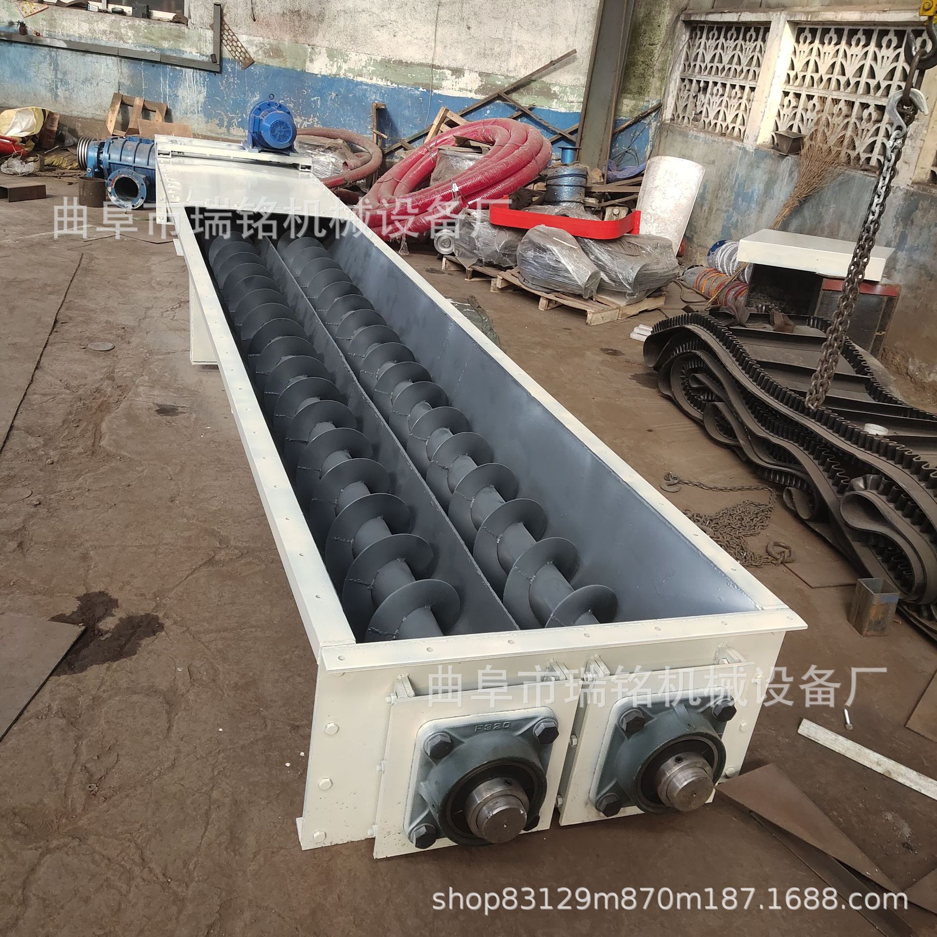 多用途粉末颗粒螺旋提升机TGFF粉煤灰双螺旋U型输送机99