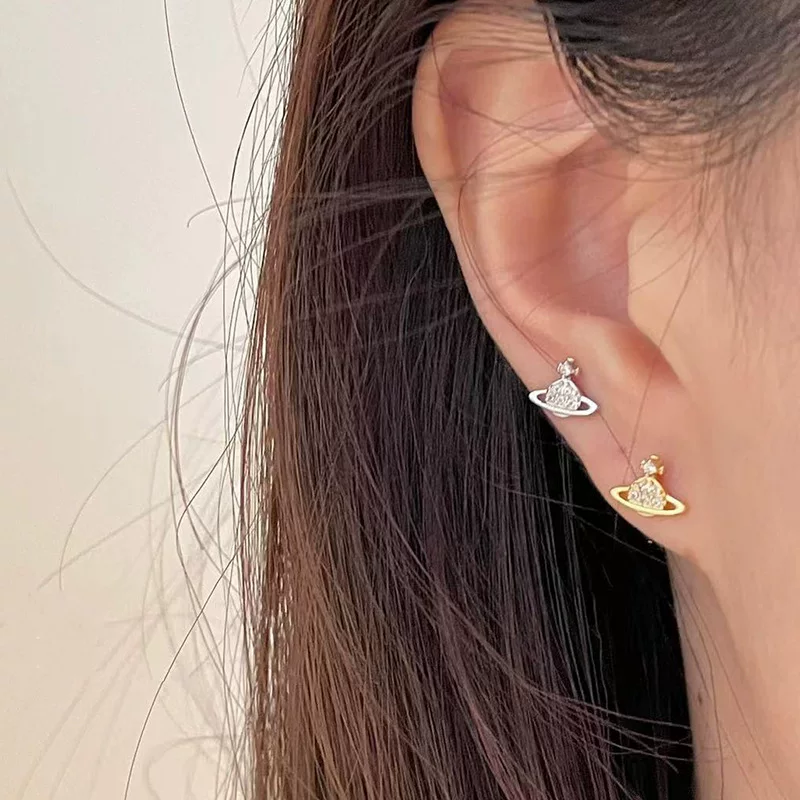 Серебряная игла, цирконий, маленькие изысканные серьги, серебро 925 образец