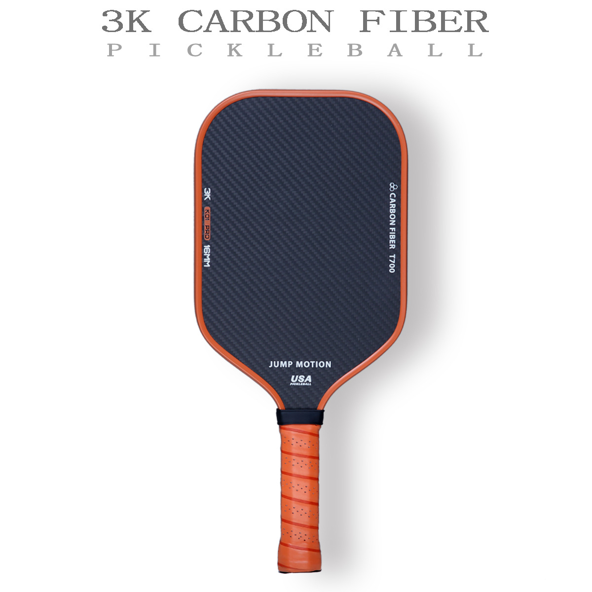 Cross-Border 3K Carbon Fiber Pickleball Paddle with Cloth Texture, High Friction, Outdoor Sports Equipment, Carbon Fiber Pp Honeycomb Paddle Board