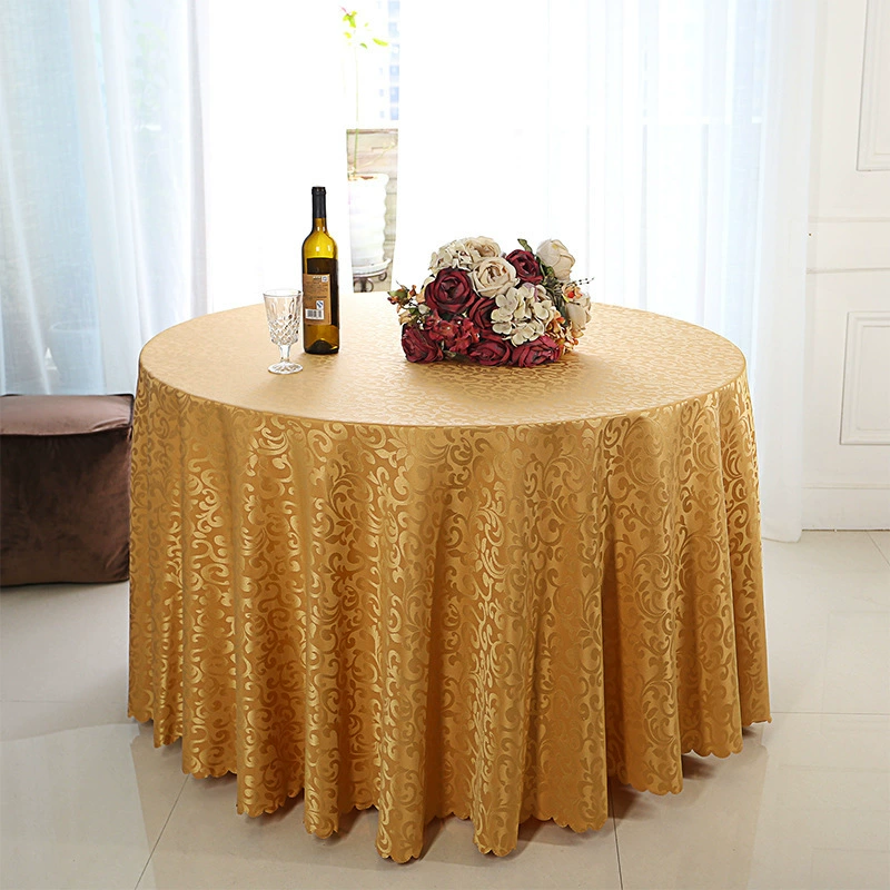 Blossom Table Cloth Hotel Restaurant Polyester Hook Flower Round Founded Fedry Fedry Wedding Conference The Titan Table Skirt Manufacturer directly confess