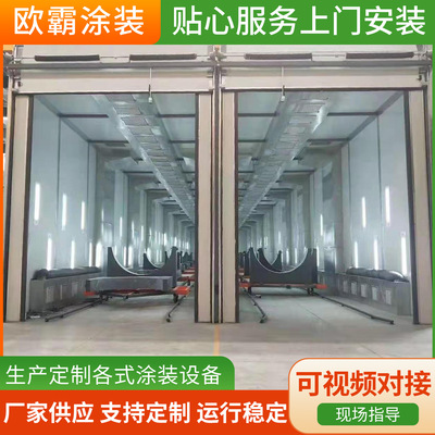 customized Mobile Telescopic shed Electric fold polish move high temperature Paint equipment Industry Clean Spray booth