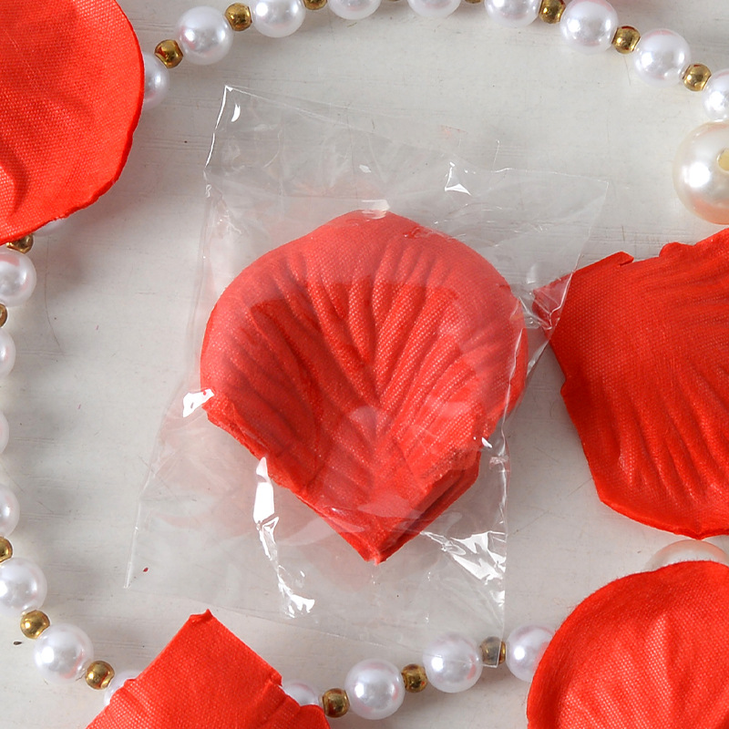 Simulación de pétalos de rosas dulces 100 piezas de tela no tejida propuesta de matrimonio de la atmósfera de cumpleaños esparcida a mano