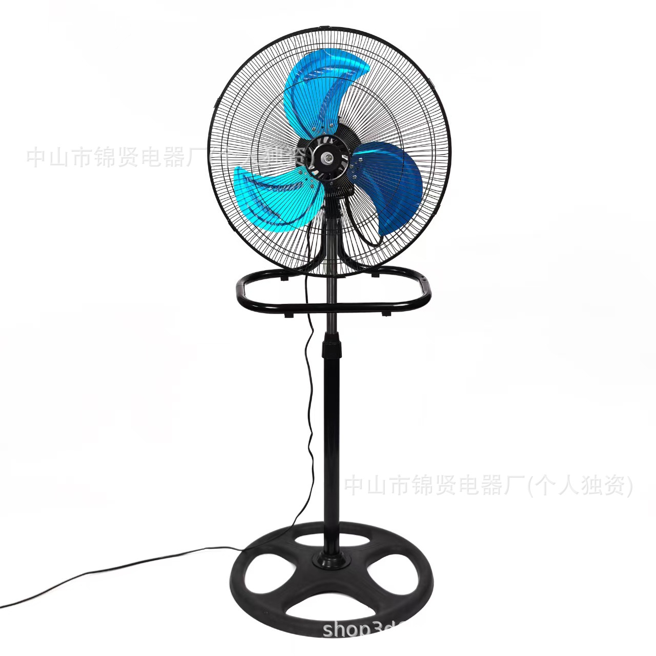 Ventilador eléctrico, ventilador de pie, oscilable, montable en pared, ajuste de múltiples velocidades, ventilador de pie de 18 pulgadas tres en uno de alta potencia.