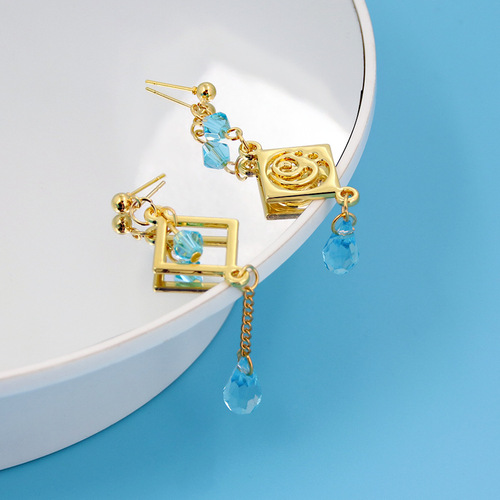 Cartoon cos earrings, Wendy style element tassel earrings, game seven elements thunder and lightning general earrings, ear pins