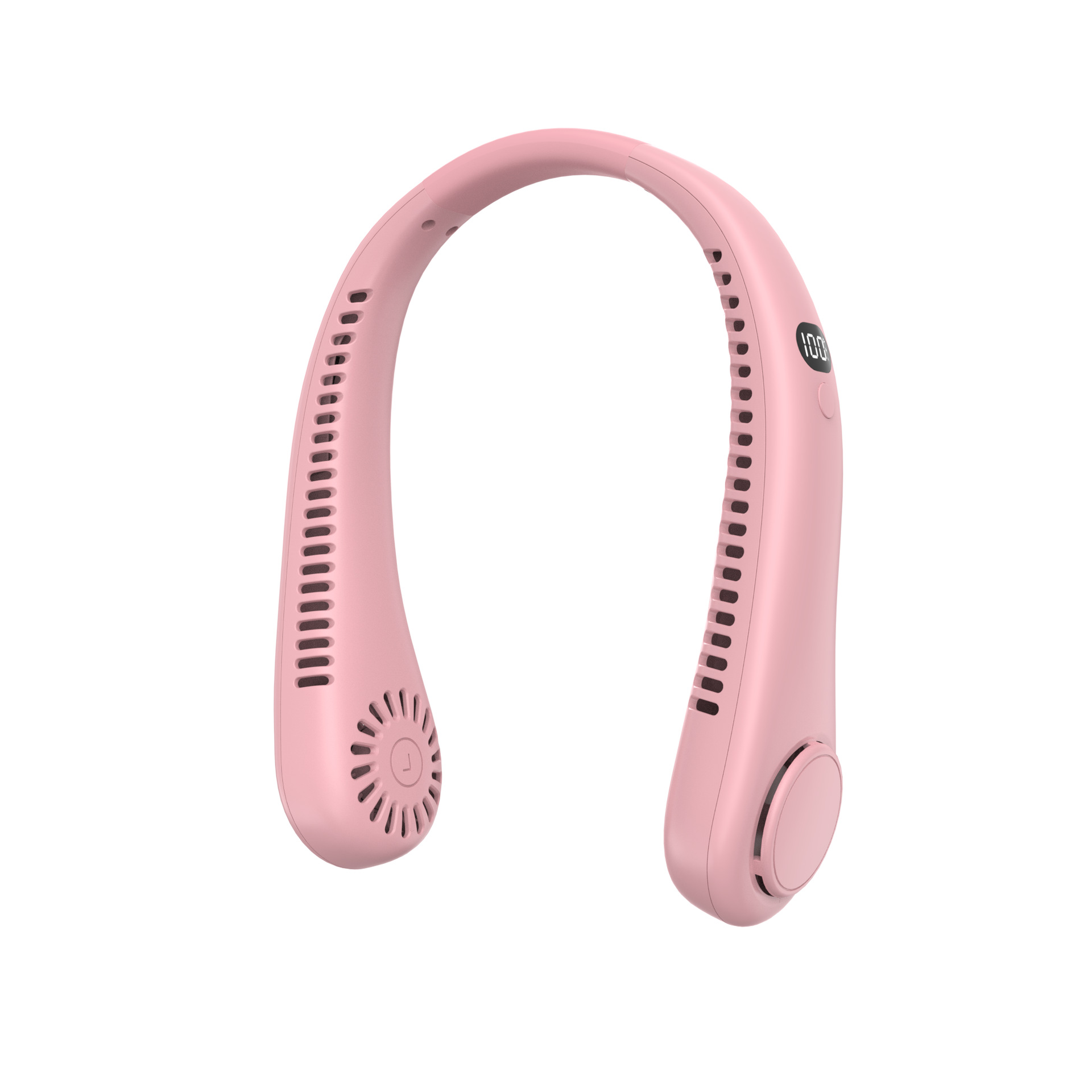 Ventilador pequeño con cuello colgante cuidadosamente seleccionado, potente sin hojas, silencioso, portátil, ligero, ajuste de tres velocidades, enfriamiento, ventilador con cuello colgante sin hojas