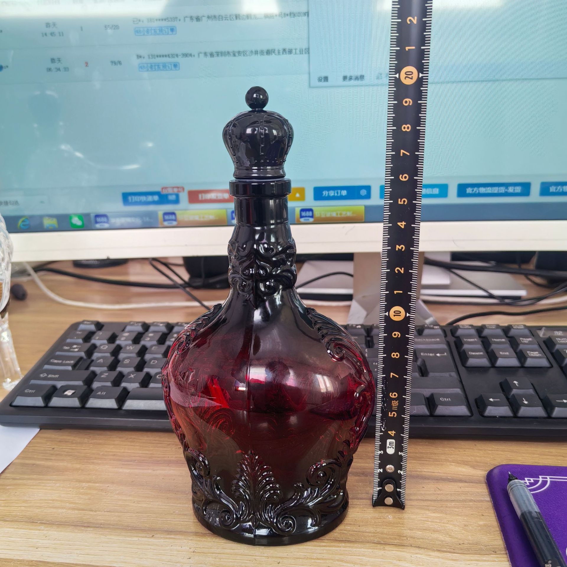 Nuevos productos transfronterizos Botella de whisky estilo Pot Poción mágica Botella de whisky estilo Halloween