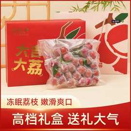 顺丰冷链冻眠荔枝仙进奉榴莲荔枝新鲜水果桂黑味妃子笑包装中国