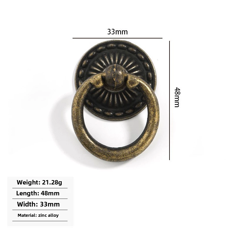 Antique retro bronze ring, furniture, European style