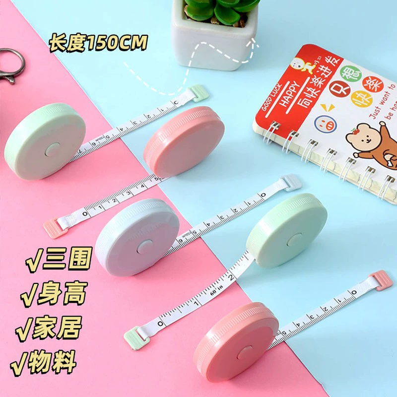 Мини-рулетка, мягкая линейка, многофункциональная высокоточная милая рулетка длиной 1,7 м для талии и бюста.