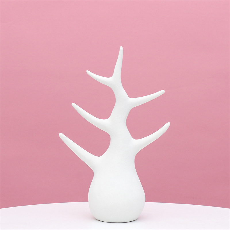 Estilo nórdico de cerámica decoración salón TV gabinete vino gabinete decoración del hogar creativo abstracto árbol artesanía regalo al por mayor