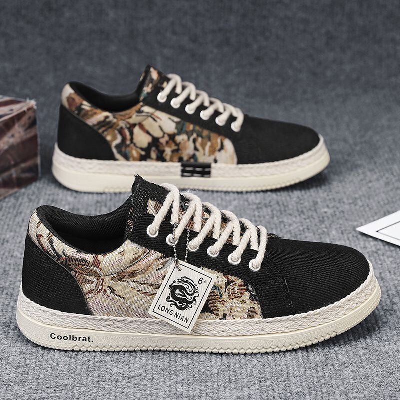Canvas Men's Shoes Summer Breathable Trendy All-match Sports Casual Sneakers Low-top Soft-soled Student Linen Cloth Shoes Trendy Shoes Canvas Men's Shoes Summer Breathable Trendy All-match Sports Casual Sneakers Low-top Soft-soled Student Linen Cloth Shoes Trendy Shoes
