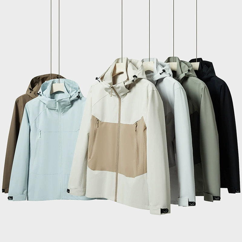 Горная куртка мужская куртка с капюшоном весенне-осенняя Модная брендовая уличная альпинистская повседневная куртка водонепроницаемая ветрозащитная одинарная куртка