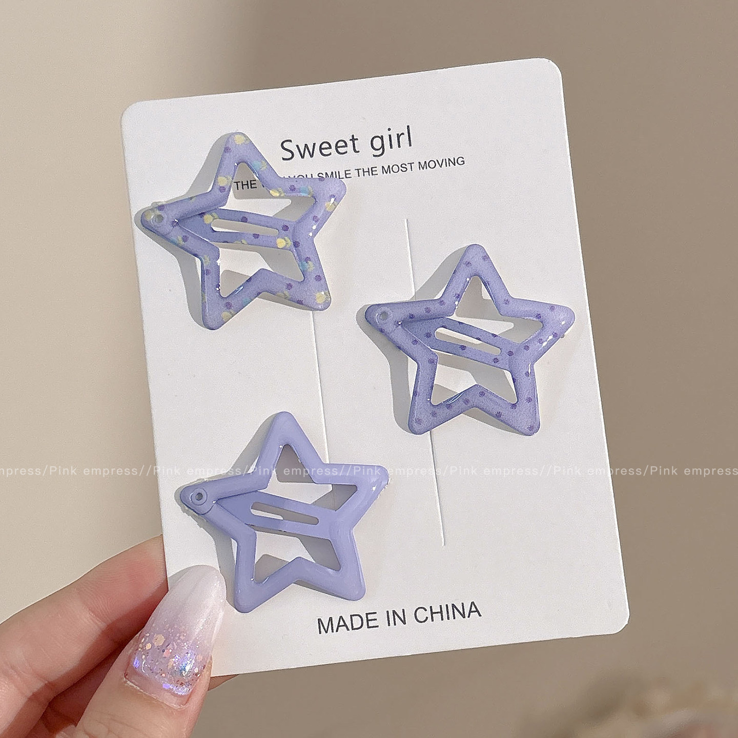 Broches para Cabello BB con Estrella de Cinco Puntas Aleación para Mujeres
