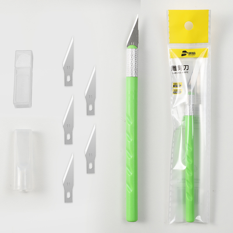 Cuchillo de grabado de Mingxi cuchillo de pluma de color cuchillo de pluma multifuncional especial para cortar papel y grabar papel image 19