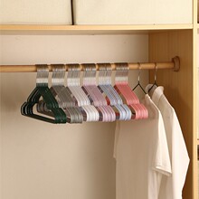 厂家直销防滑衣架成人衣挂无痕晾衣架塑料衣架子家用浸塑衣架批发