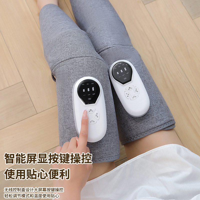 Masajeador de piernas transfronterizas multifuncional pedoterapia eléctrica onda de aire compresión térmica constante presión de aire masajeador de piernas