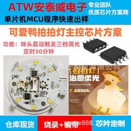 萌鸭小夜灯芯片卧室床头护眼卡通可爱鸭硅胶灯芯片可爱鸭拍拍灯IC