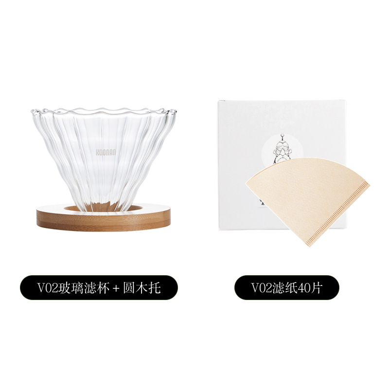 Kit de café de irrigación manual Taza de filtro de café de vidrio Kit de cafetera de irrigación manual Filtro de café Kit de cafetera de irrigación manual