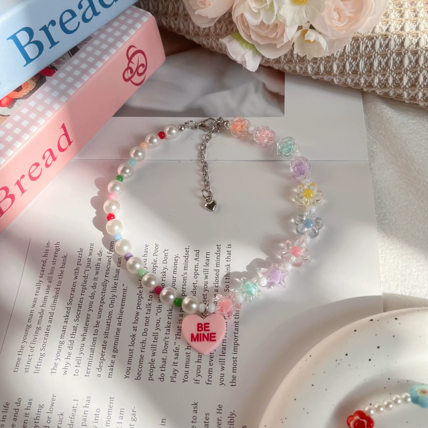 INS корейское ожерелье для домашних животных, милое и милое ожерелье с градиентом бишон, украшение на шею, ожерелье с котом и собакой, аксессуары для домашних животных